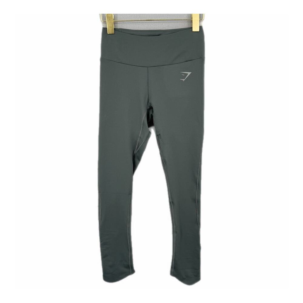 Gymshark Mid Rise Crop Ankle Gray Workout Athletic Soft Compression Leggings